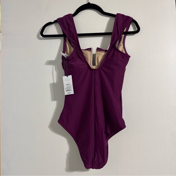Shade & Shore Purple One Piece Swimsuit - Picture 3 of 3